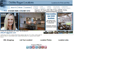 Desktop Screenshot of debbiereganlocations.com